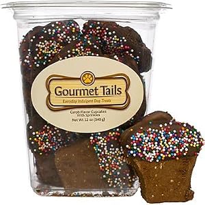 Click to buy Gourmet Dog Treat: Gourmet Tails Carob Cupcakes with Sprinkles Dog Treatsfrom Amazon!