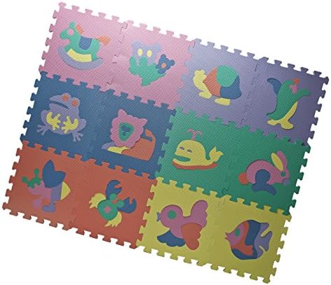 Animal Foam Puzzle Floor Mats (12 Pieces) #122841