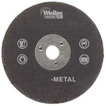 Weiler Tiger 1/4" Arbor, 0.035" Thickness, 2"Diameter, A60T Grit, Small Type 1 Reinforced Cut-Off Wheel