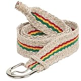 Hemp Belt-Red Green Yellow W03S62E