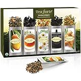 Tea Fort&eacute;&reg; Classic SINGLE STEEPS&reg; Loose Leaf Tea Sampler, 15 Single Serve Pouches - Green Tea, Herbal Tea, Black Tea