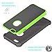 Tekcoo for iPhone 6S Plus Case, Tekcoo iPhone 6 Plus Case, [Tmajor] Bumper Sturdy Shock Absorbing Hybrid Impact Defender Hard Cover Shell Plastic Outer + Rubber Silicone Inner [Green/Black]