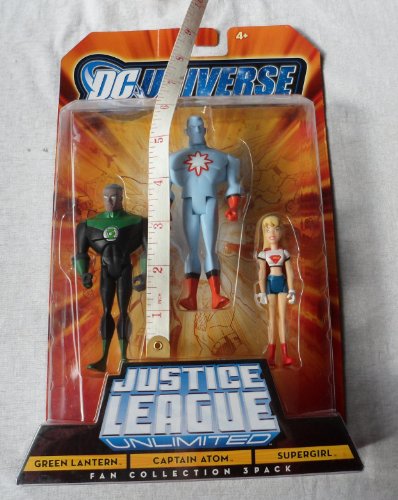  DC Universe Justice League Unlimited Action Figure 3Pack Green Lantern, Captain Atom & Supergirl