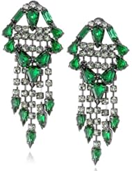 Adia Kibur Rhinestone Drop Earrings