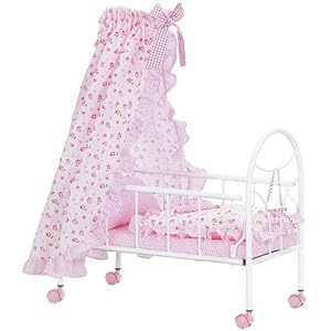 Corolle Nursery Floral Print Canopy Bed - 27 x 19 x 11 by Corolle