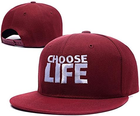 RHXING Choose Life Wham Retro 80s Adjustable Snapback Caps Embroidery Hats Red