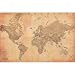 Antique WORLD MAP Poster
