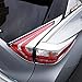Kust wdz38438w Car Rear Tail light Frame Trims(Pack of 1 Pair ABS Plating Meterial Chrome Trims Fit for Rear Headlight Installed Size)