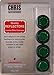 Chris Products CH4G Green Motorcycle Mini License Plate Reflector, 4 Pack