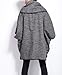ellazhu Women Fashion Stripe Lapel Raglan Sleeve Coat Outwear OneSize GY254