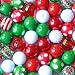 Christmas Red and Green 20mm Chunky Bubblegum Beads 50 Pc Set