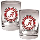 Great American Products Alabama Crimson Tide 2 Piece Rocks Glass Set