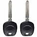 KeylessOption Car Key Replacement for 2003-2013 Toyota 4Runner Camry Corolla Highlander Rav4 Sienna Tacoma Tundra Scion, N104T 46, Locksmith Required (2-Pack)
