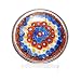 Hand Blown Multicolor Plate Art Glass Figure