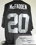 Darren McFadden Autographed/Hand Signed Oakland Raiders Black Reebok EQT Football Jersey