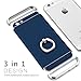 iPhone 6 Plus Case,iPhone 6s Plus Case,Myriann 3 in 1 Ultra Thin Hard Protective Luxury Case Cover for iPhone 6 Plus/iPhone 6s Plus(5.5Inch) with 360 Degree Rotating Ring Kickstand(Navy Blue)