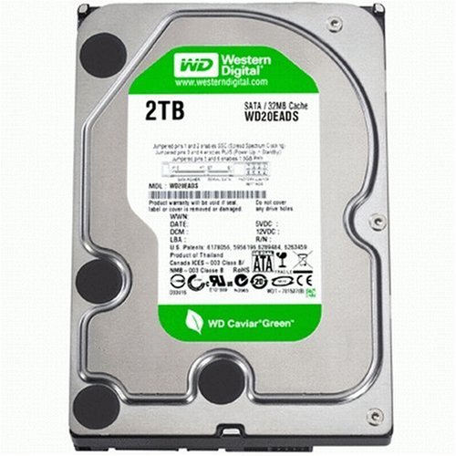 Western Digital 2 TB Caviar Green SATA Intellipower 32 MB Cache Bulk/OEM Desktop Hard Drive WD20EADS