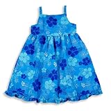 Mulberribush - Girls Floral Tank Dress, Blue