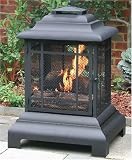 Outdoor Living : Black Pagoda Outdoor Patio Fireplace