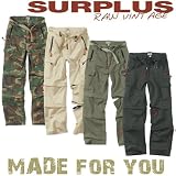 SURPLUS Trekking Trouser Outdoor 3 in 1 Cargohose mit Zipper S-XXL