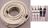 Steren Python Component Audio/Video Cable - 5 x RCA Male - 5 x RCA Male - 100ft - Ivory