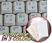 URDU KEYBOARD STICKERS WITH BLUE LETTERING ON TRANSPARENT BACKGROUND