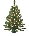 3' Pre-Lit Double Petal Reflector Artificial Christmas Tree Clear Lights #H80837