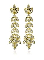 CZ BY KENNETH JAY LANE Pendientes Tiered Leaf
