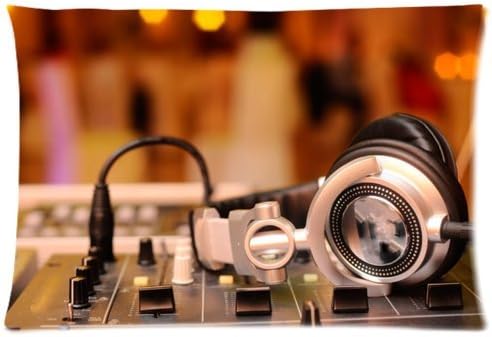 Cool Music Style Sound Console DJ- Custom Personalized Pillowcase/ Pillow Cover Rectangle With Comfortable Decorative Cotton and Polyester Standard 20x30(One side)