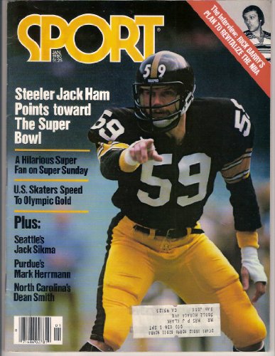 Jack Ham (Sport Magazine) (January 1980) (Pittsburgh Steelers) (Rick Barry) (Jack Sikma) (Dean Smith)