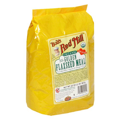 Bob's Red Mill Organic Golden Flaxseed Meal, 32-Ounce Packages (Pack of 4)