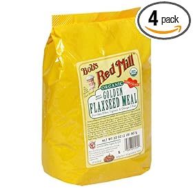 Bob's Red Mill Organic Golden Flaxseed Meal, 32-Ounce Packages (Pack of 4)