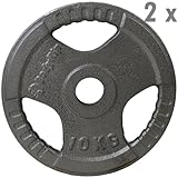 BODYRIP TRI GRIP OLYMPIC 2 x 10kg WEIGHTS