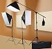 2000 Watt Lighting Kit With Boom Arm Hairlight Softbox Lighting Kit By Fancier 9004SB