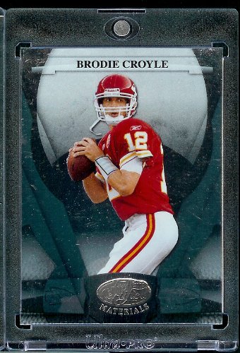 2008 Leaf Certified Materials Football Card - Brodie Croyle / Kansas City Chiefs / NFL Trading Card in Protective Display Case!