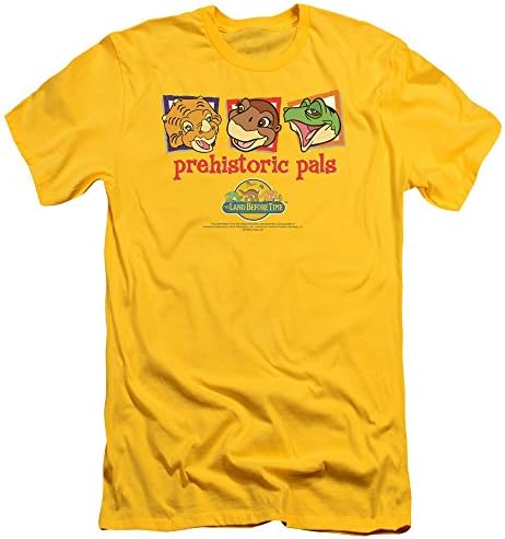 The Land Before Time Animated Dinosaur Film Prehistoric Pals Adult Slim T-Shirt