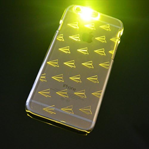 PhoneOnSale-Luminous Phone Case LED Flash Up Light Clear Shining Hard Back Shell Skins for iPhone 6 4.7inch (Plane)