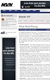 NFL: New York Giants, Giants 101