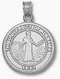 Alabama Crimson Tide Seal Pendant - Sterling Silver Jewelry