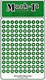 Numbered Green Map Sticker Dots 1 - 240