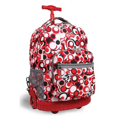 Sunrise Rolling Backpack Color: Chess Red