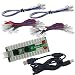 SJ@JX Arcade 2 Player USB Encoder LED 2 Player LED Arcade Kit LED Arcade LED Encoder Board Zero Delay Arcade LED Button