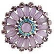 Purple Flower Pin Brooch
