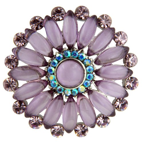 Purple Flower Pin Brooch