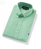 Ralph Lauren Mens Mint with White Stripes Dress Shirt