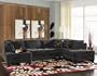 Fabric Sectional Sofa - 3 Piece with Chaise on Right - Coaster