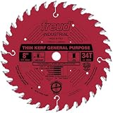 Freud LU86R008 8-Inch 34 Tooth ATB Thin Kerf General Purpose Saw Blade wi th 5/8-Inch Arbor and PermaShield Coating