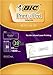 BIC Print & Peel Mailing Labels - 1" x 2 5/8" - 30 labels per sheet / 60 sheets per package (clear)