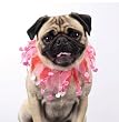 Dog Collar - Valentine Heart Dog Scrunchy - Valentine's Day Scrunchy is Red & Pink w/Hearts - Large