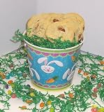 Gourmet Food : Scott's Cakes 1 lb. Almond Cookies in a Blue Bunny Pail